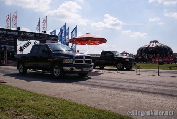 Racing my buddy's V6 Ranger