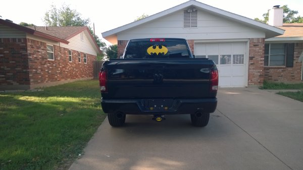 Rear View with Black Tips