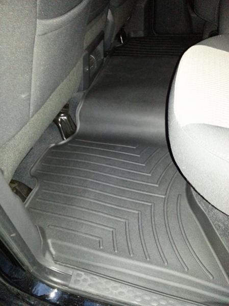 Rear Weathertech digital floor mat.