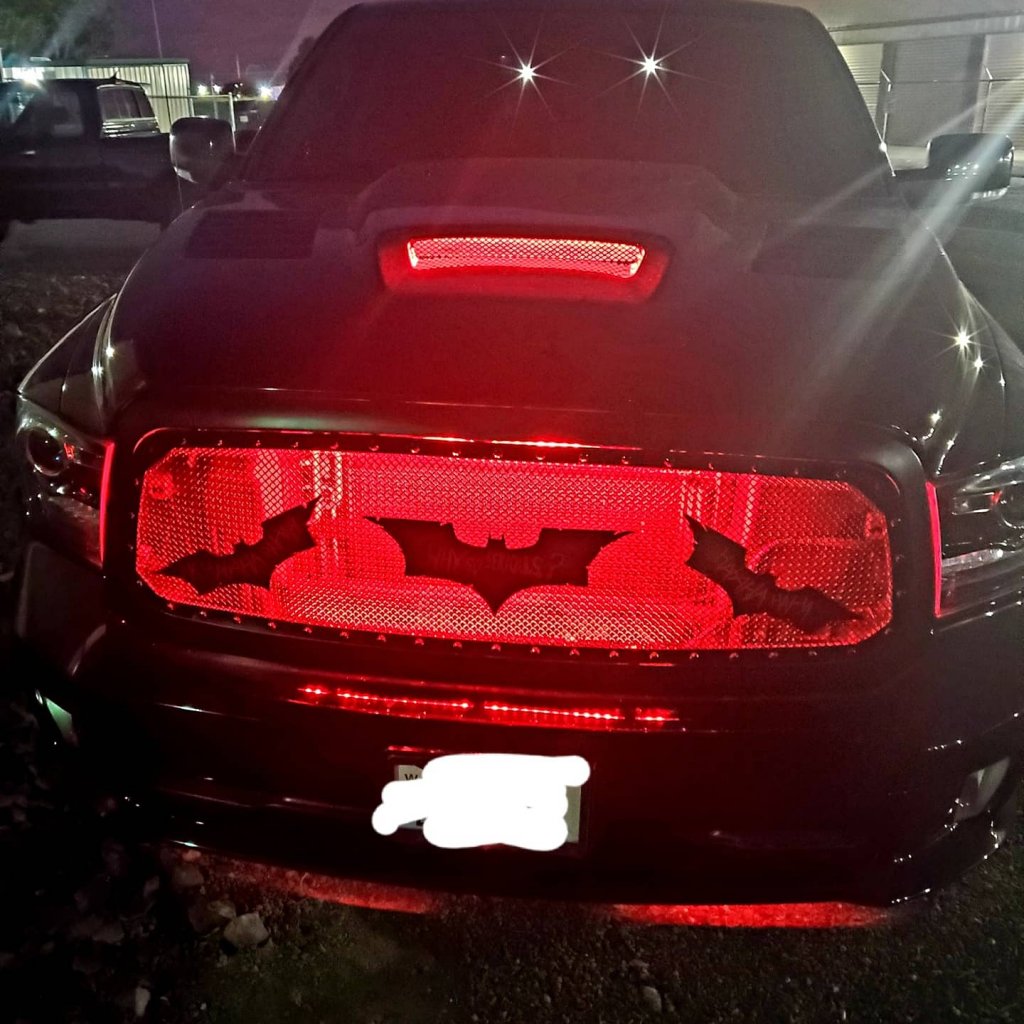 Red grill lights