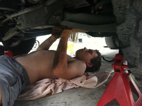 removing the oil pan on the 3.9l v6