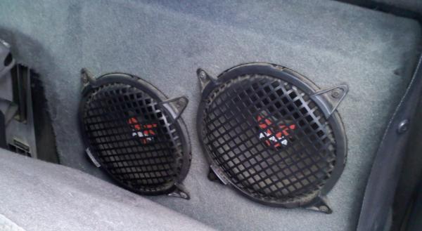 Rockford Fosgate 8" subs (2 on each side)