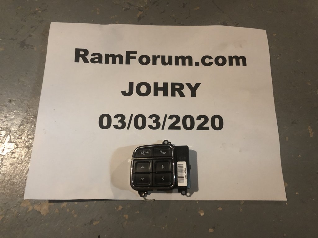 Steering Wheel Switch - Left W-Uconnect