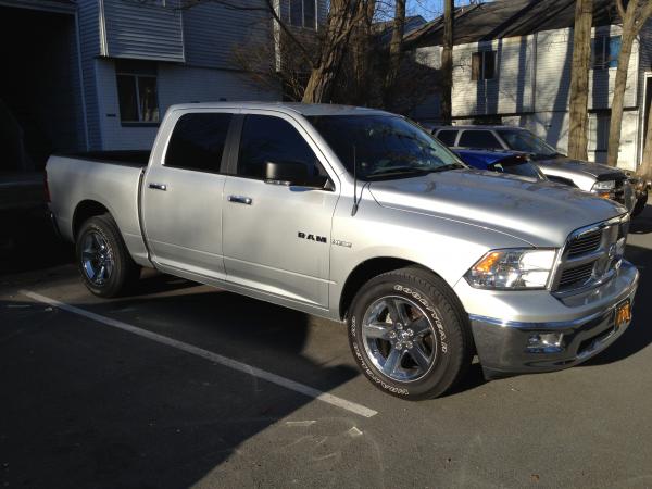 Stock truck with the exception of a smaller antenna and window tint.