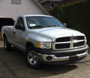 The day a bought her. 2002 ram 1500, 160000 kms (99400 miles) for $5500.