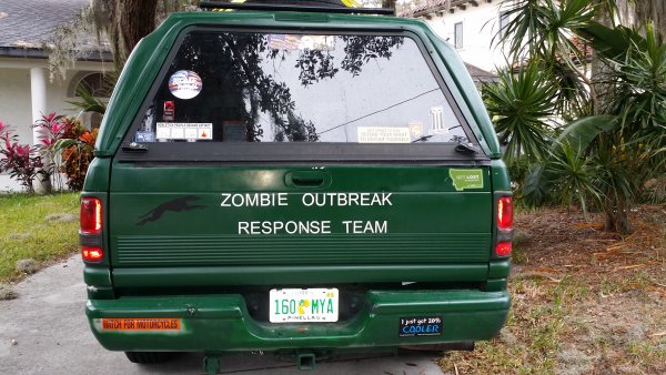 the old paint job on my tailgate