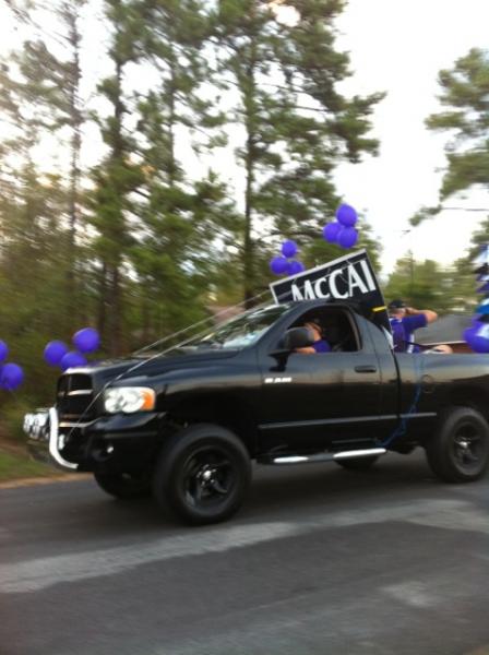 the truck got featured in a local parade, left over mccain sigh lol