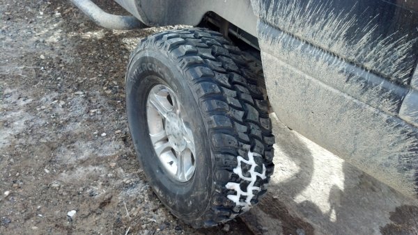 These look a little better than the all terrains but still wishing I'd went up to 37's