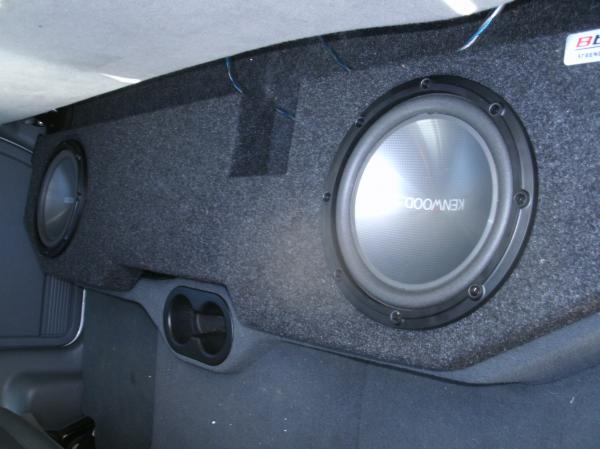This is an Atrend under the seat box for the 02-08 Quad Cab, with 2 Kenwood 10's