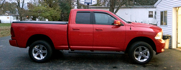 Truck after Bilstein 5100's and 1.75" rear coil spacer