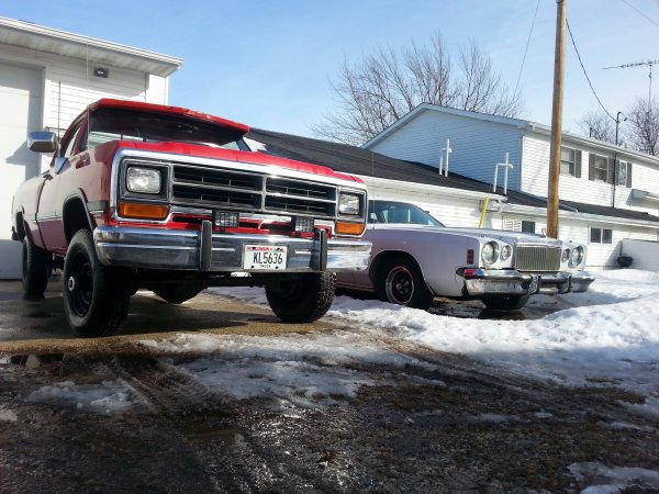 Truck and my '77 Cordoba
