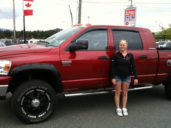 wife and truck