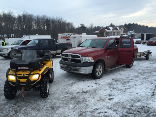 Winter Jamboree at my ATV club. Ram got us there and back safely!